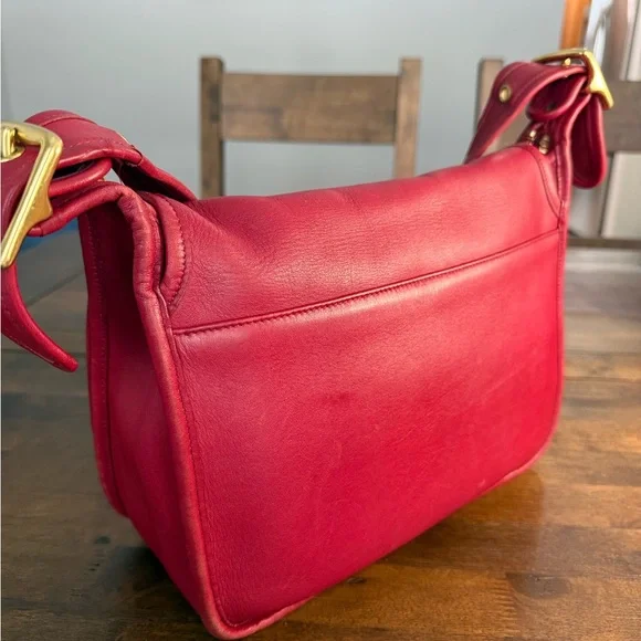 Coach Vintage 90’s Patricia’s Legacy Red Leather Shoulder Crossbody Bag #9951 - Picture 5 of 16